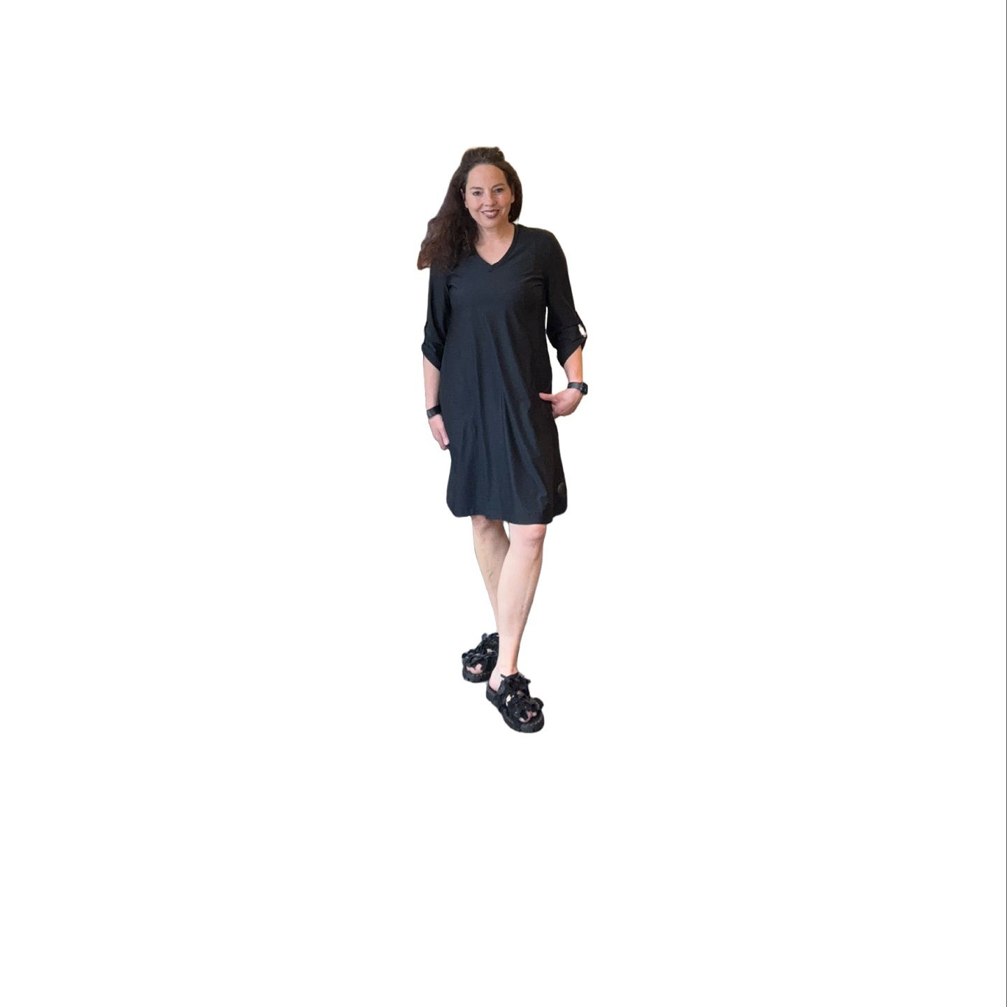 Knit dress 26142  black