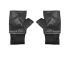 ribbed gloves faux leather 21898