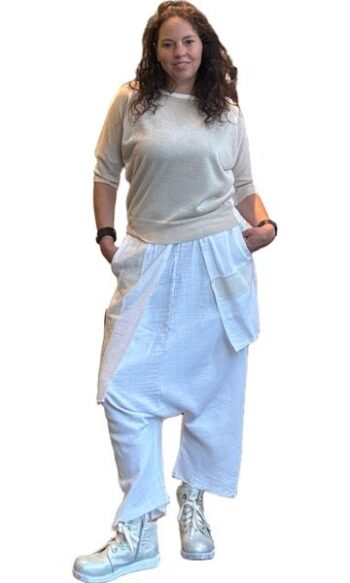 Harum pants N009 wit/beige