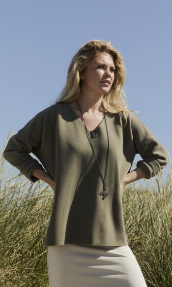 Blouse v-neck 1410-609