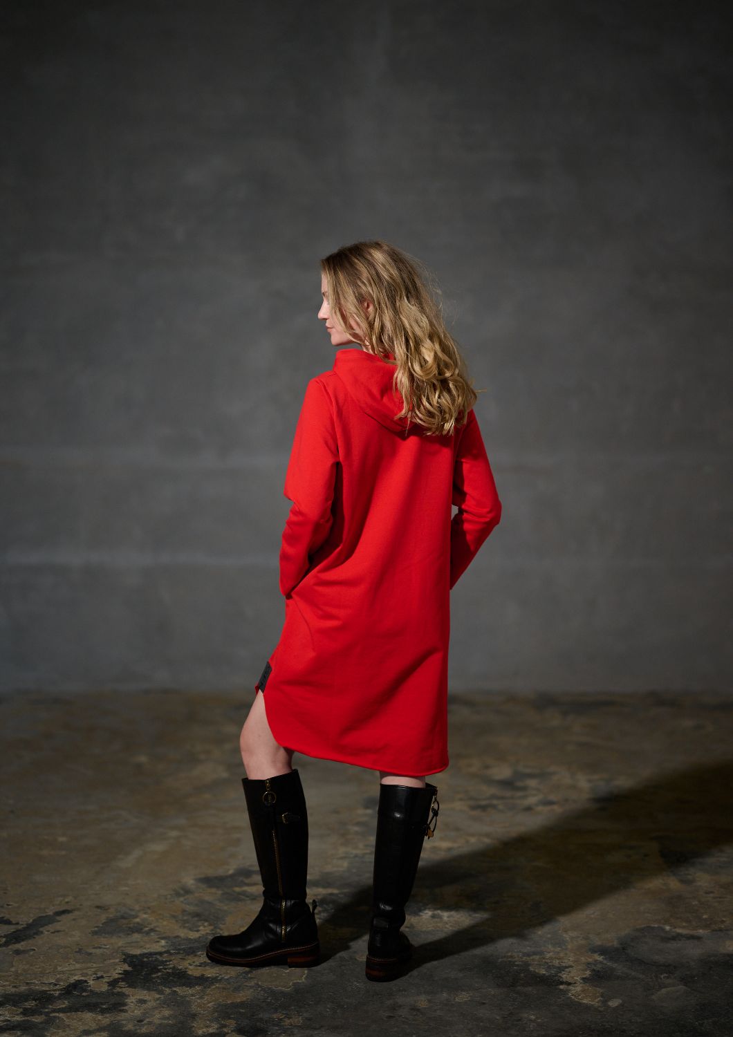 Sweat dress 73011 tomato