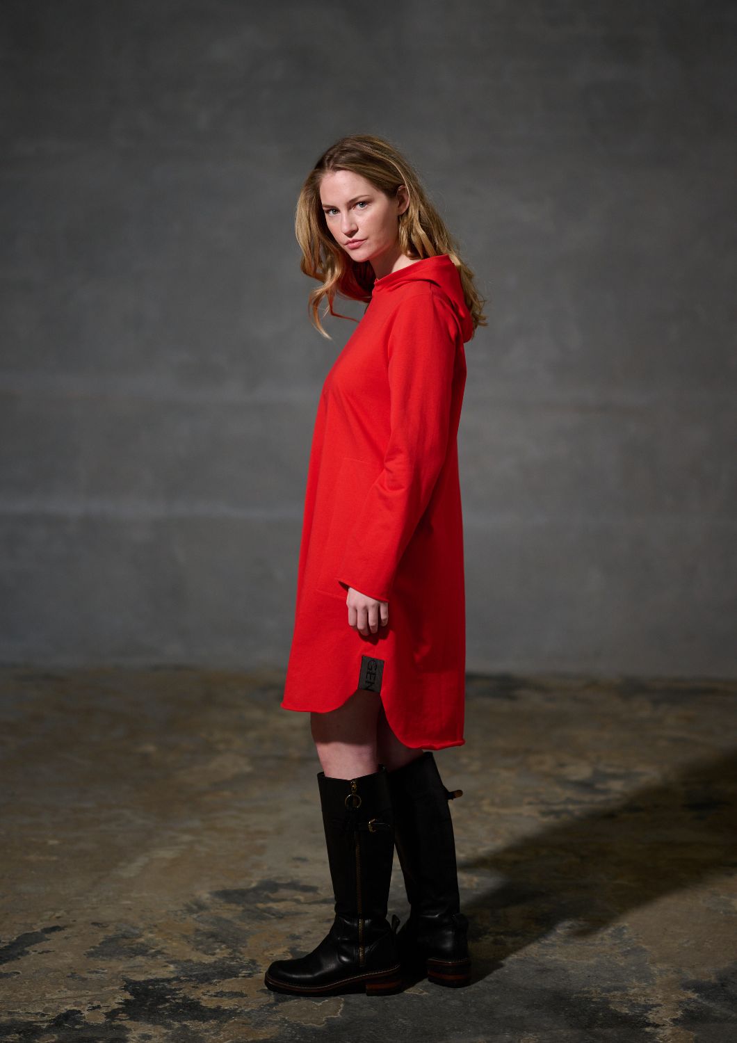 Sweat dress 73011 tomato
