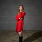 Sweat dress 73011 tomato