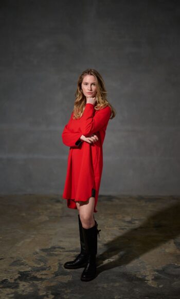 Sweat dress 73011 tomato