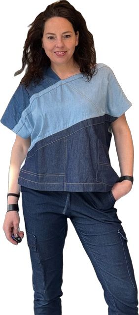 lotus-blouse-23-dioptro-denim-008941-0-8262 Blouse 23/Dioptro denim