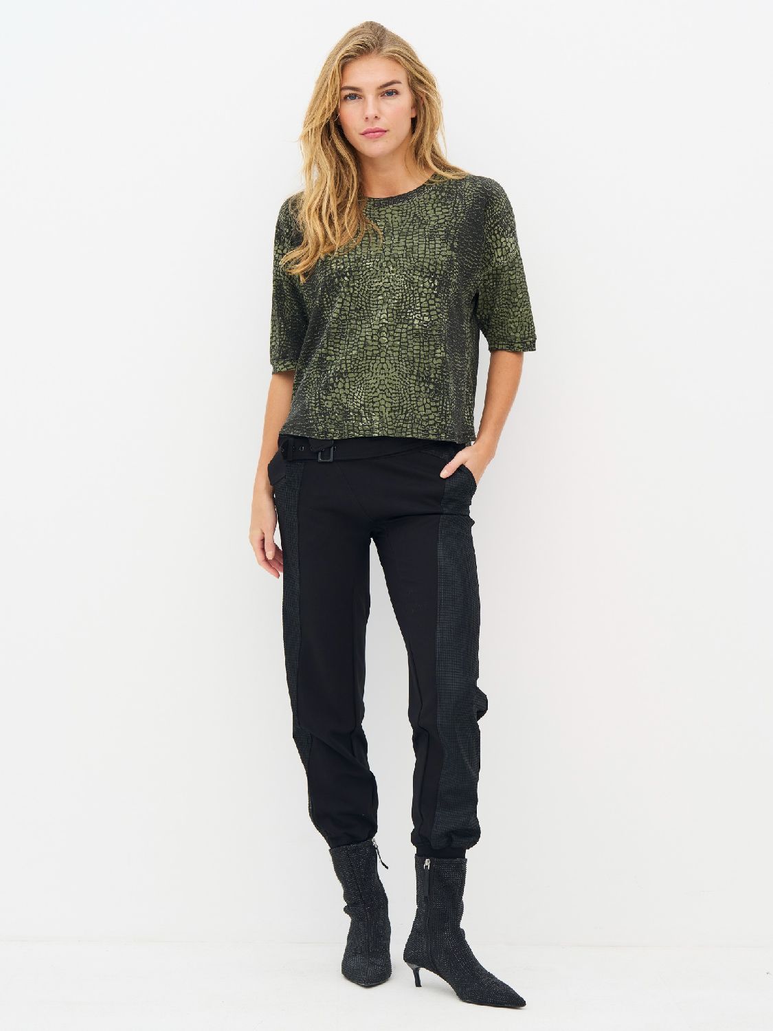 Enola Tee 8931-50-393 Army croco