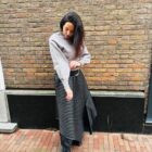 Camaron cable sweater grey
