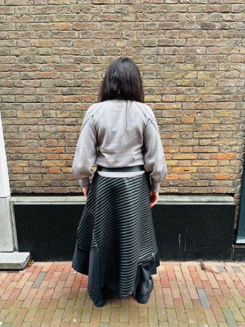 Camaron cable sweater grey