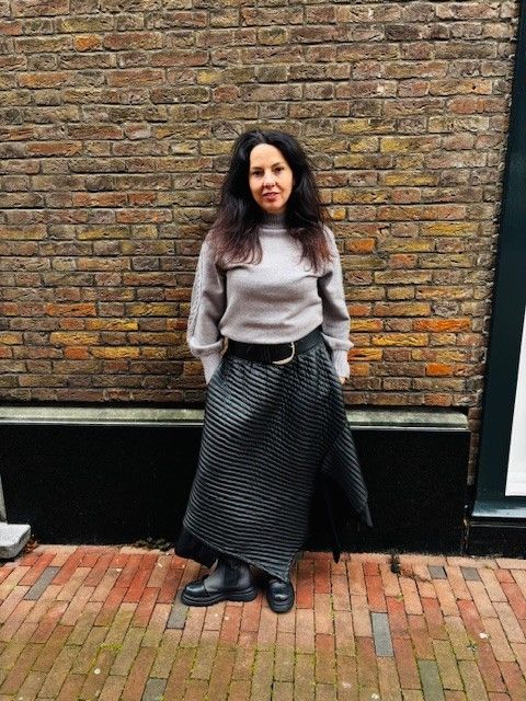Camaron cable sweater grey