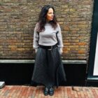 Camaron cable sweater grey