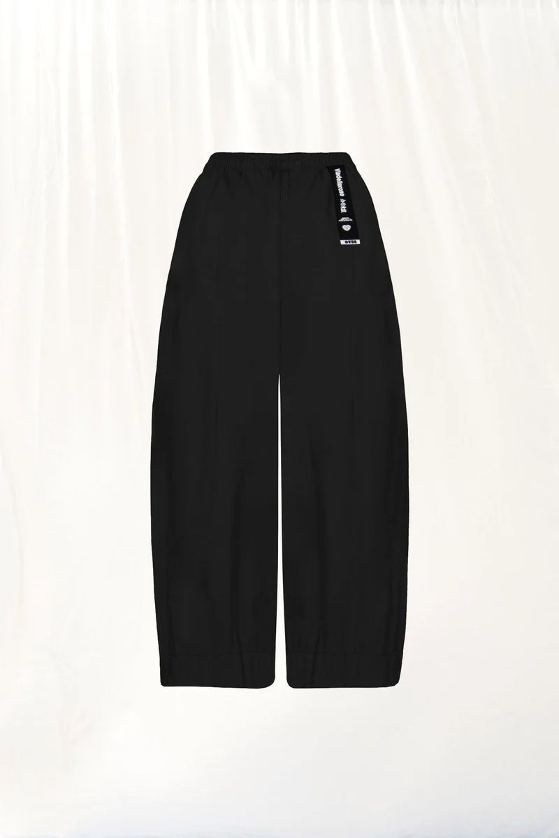 trouser zwart poplin 17107